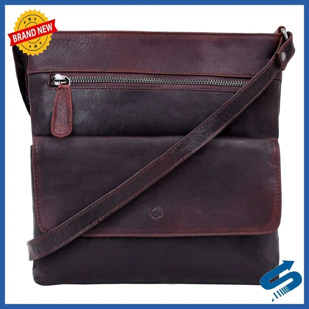 Leather Crossbody Bag Chic Minimal Classic Everyday Essential Piper Style